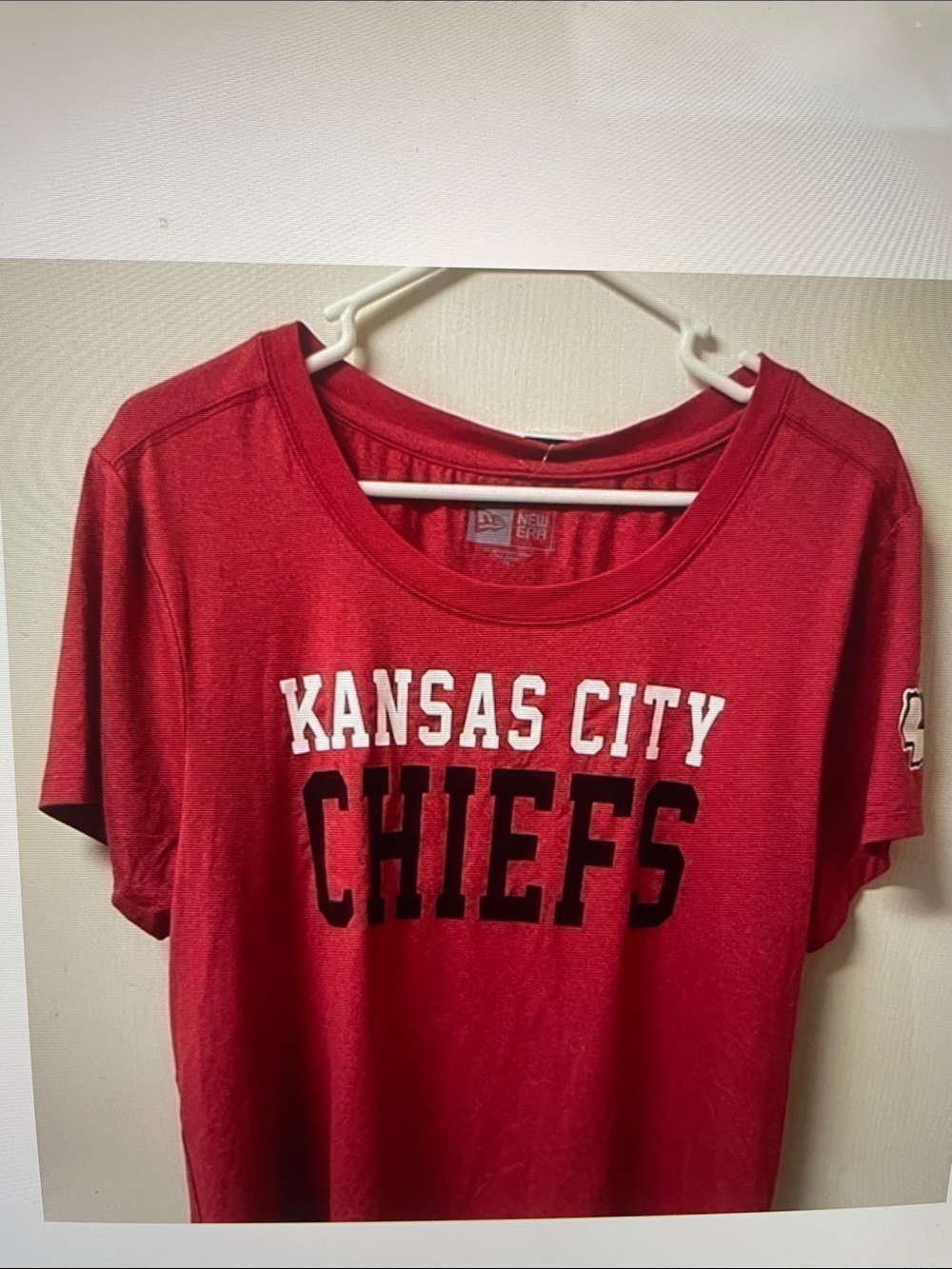 NFL Red Kansas City Chiefs Women's Short Sleeve Tee